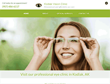 Tablet Screenshot of kodiakvisionclinicak.com